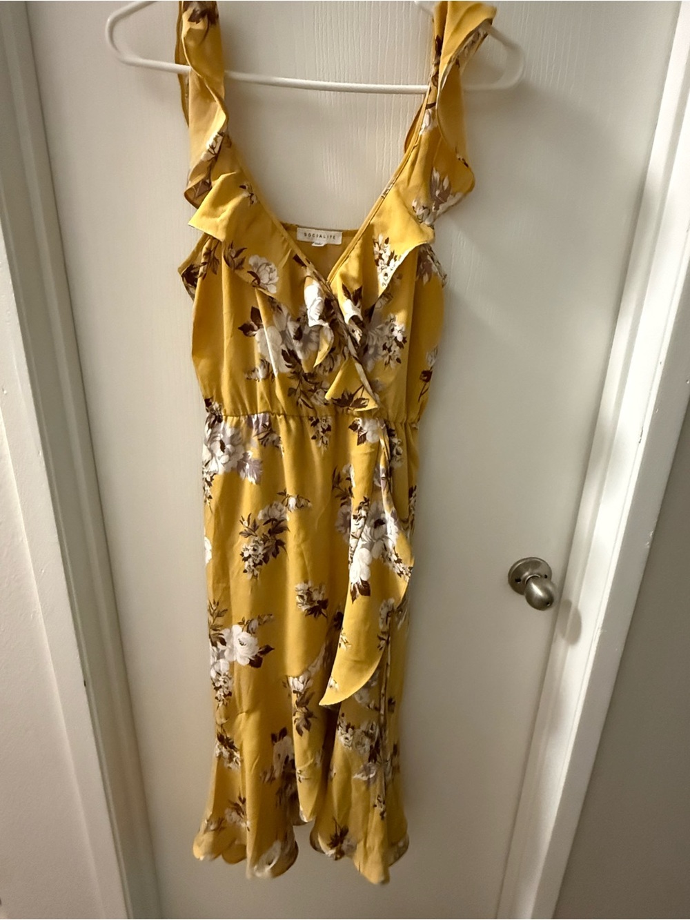 Socialite Yellow Floral Dress